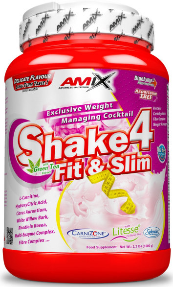Proteindryck i pulver Amix Shake 4 Fit&Slim 500g