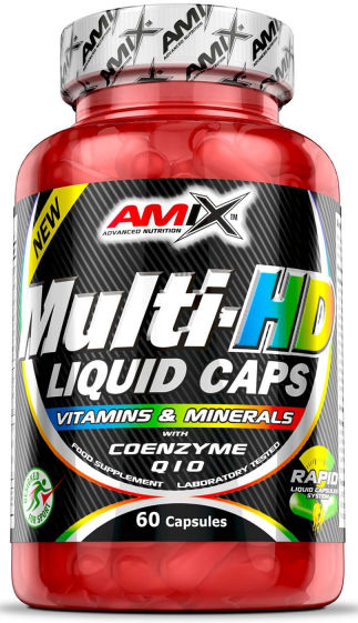 Vitaminer och mineraler Amix Multi HD Liquid 60 kapslar