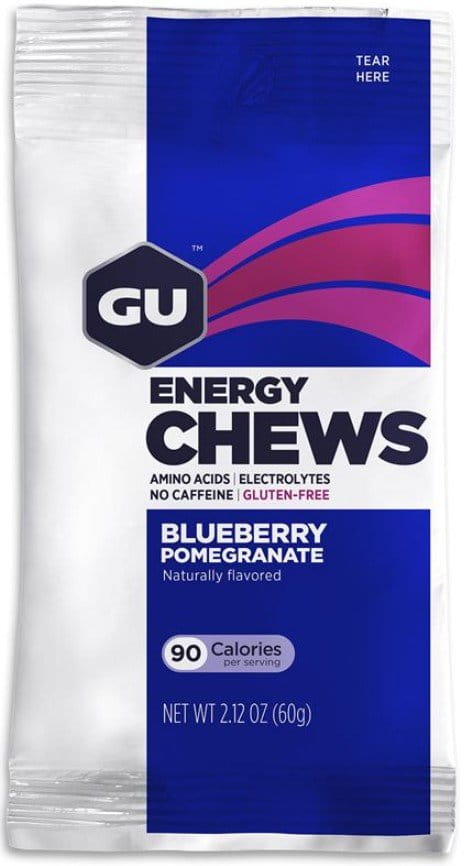 Energigeler GU Energy Chews 60 g Blueberry Pomegr