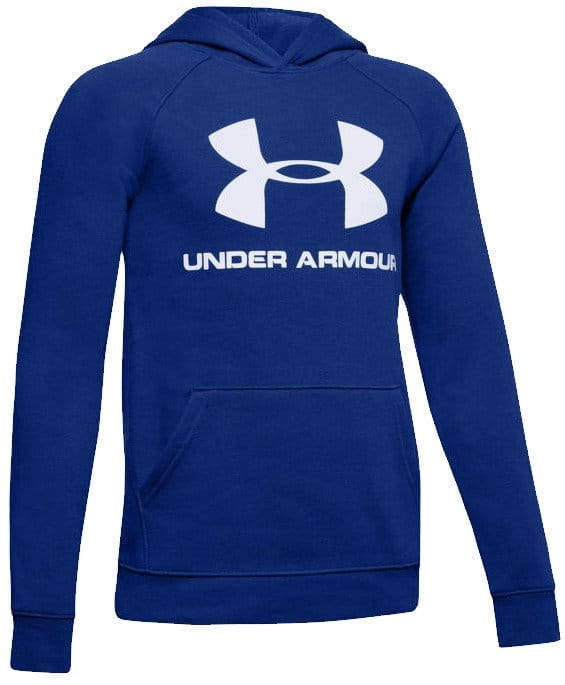 Sweatshirt med huva Under Armour Rival Logo Hoody-BLU