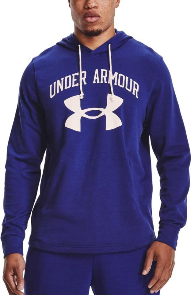 Sweatshirt med huva Under Armour UA RIVAL TERRY BIG LOGO HD-BLU