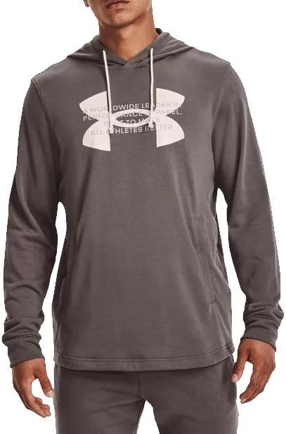 Sweatshirt med huva Under Armour UA Rival Terry Logo Hoodie-BRN