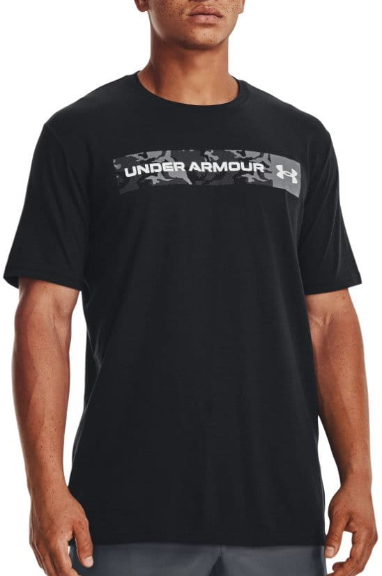 T-shirt Under Armour UA CAMO CHEST STRIPE SS-BLK