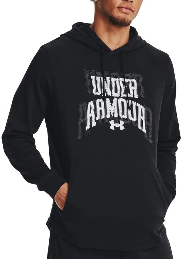 Sweatshirt med huva Under Armour UA Rival Terry Graphic HD-BLK