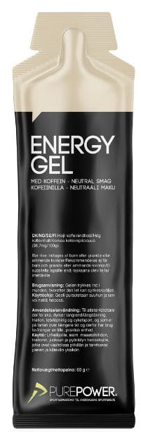 Energigeler Pure Power Energy Gel Caffeine: Neutral 60 g