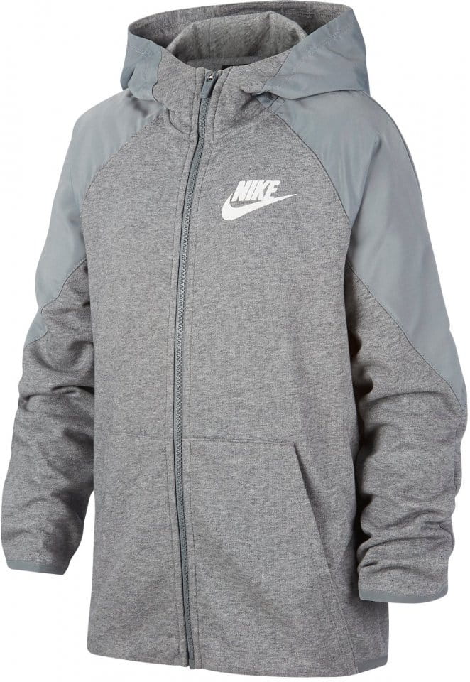 Sweatshirt med huva Nike Y NSW MIXED MTERIAL