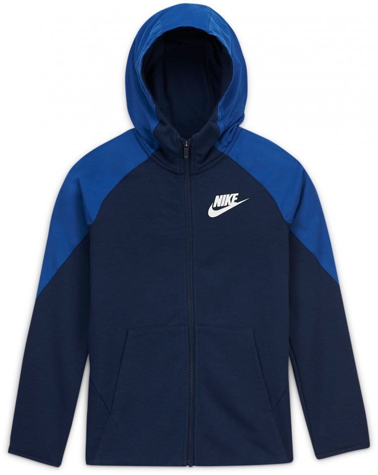Sweatshirt med huva Nike Y NSW MIXED MTERIAL