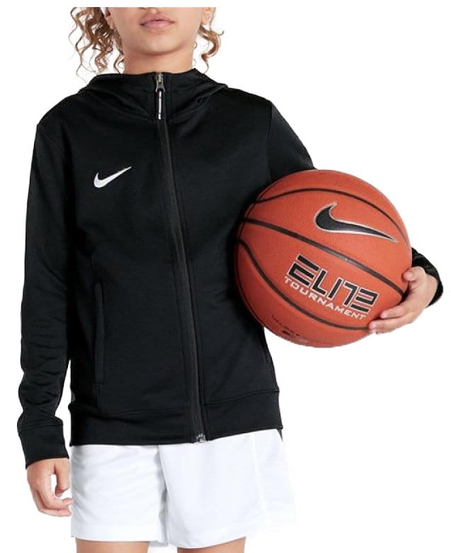 Sweatshirt med huva Nike YOUTH S TEAM BASKETBALL HOODIE FULL ZIP