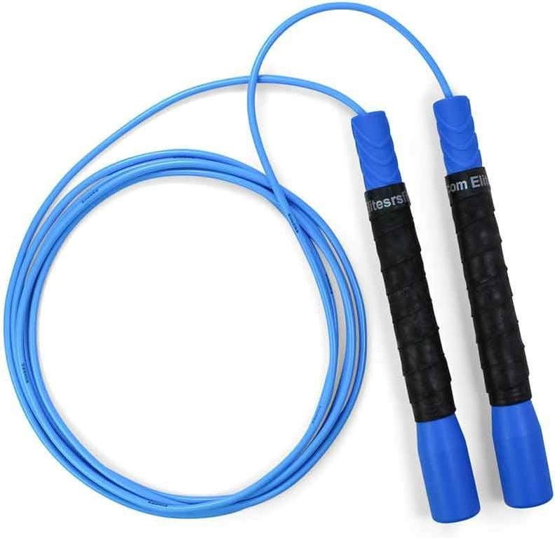 Hopprep ELITE SRS Pro Freestyle Jump Rope - Blue Handle/Blue Cord