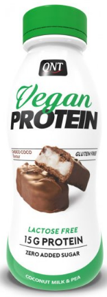 Proteindrycker och shakes QNT VEGAN SHAKE (15 g protein & low sugar) Lactose free 310 ml Choco-coco