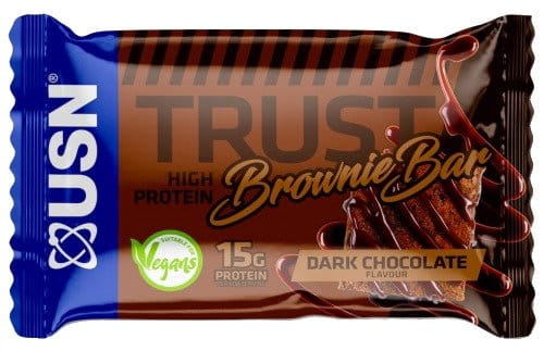 Vegansk proteinbar USN Trust 60g brownie mörk choklad
